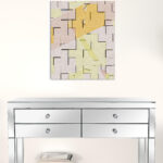 Pastel Vertical Canvas Wall Art - Contemporary Matte Finish