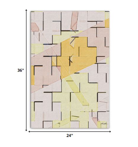 36” Contemporary Multicolor Acrylic Canvas Wall Art 5 36” Contemporary Multicolor Acrylic Canvas Wall Art - Image 5