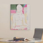 24” Art of Meditation Matte Wrapped Canvas Wall Art