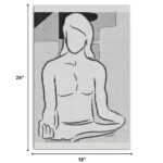 Art of Meditation Matte Canvas Wall Art, Unframed, Contemporary