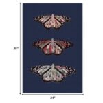 Butterfly-Inspired Wrapped Canvas Wall Art, Vertical Orientation 12 Butterfly-Inspired Wrapped Canvas Wall Art, Vertical Orientation