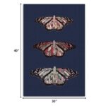 Butterfly Canvas Wall Art - Vertical Hanging Decor Piece 12 Butterfly Canvas Wall Art - Vertical Hanging Decor Piece