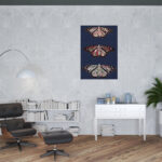 Butterfly Wall Art on Premium Stretched Canvas, Vertical Orientation 8 Butterfly Wall Art on Premium Stretched Canvas, Vertical Orientation