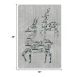 Dancing Deer Matte Canvas Wall Art, 24" x 18"