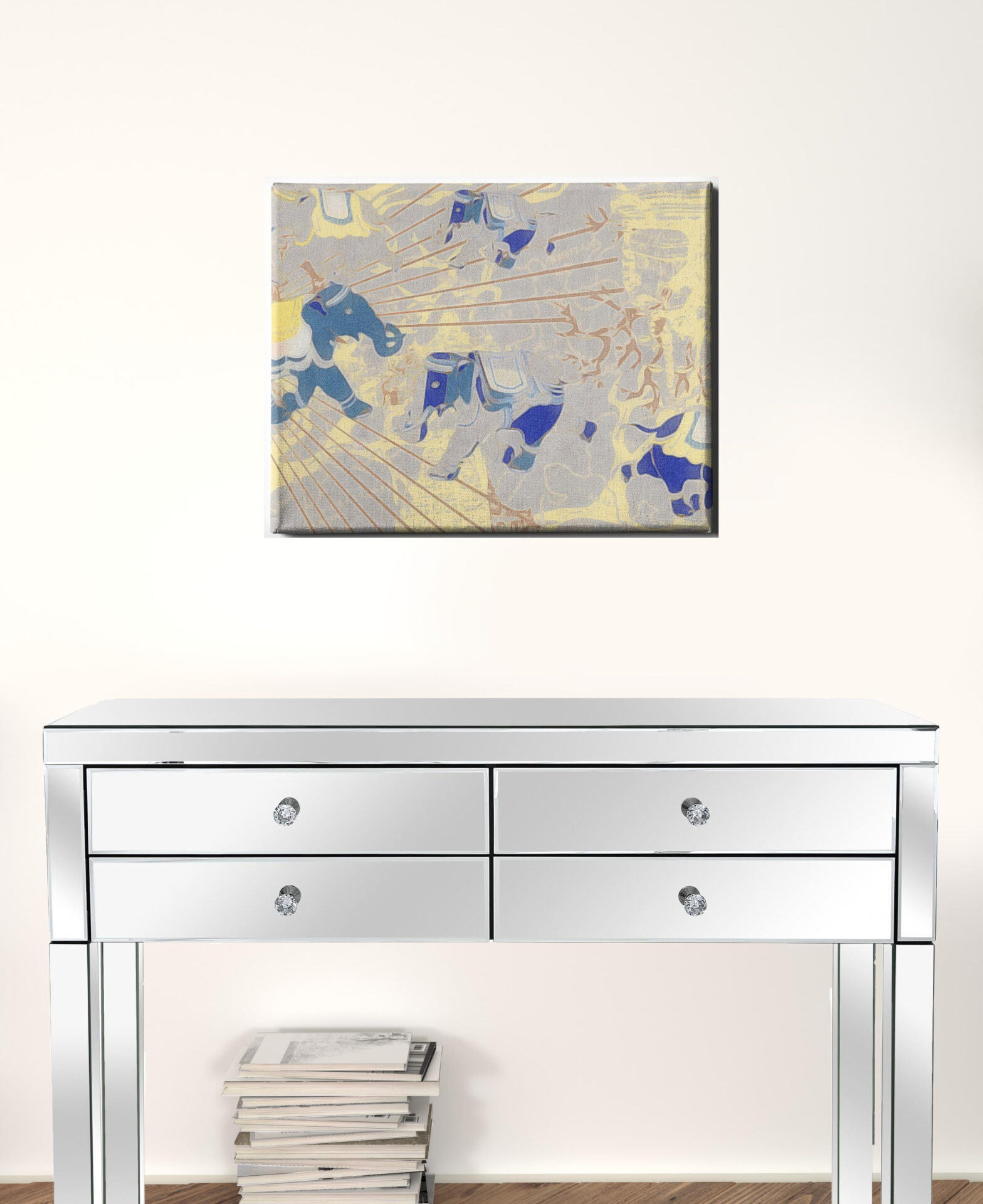 Magical Elephants Matte Canvas Wrapped Wall Art, Unframed 3 Magical Elephants Matte Canvas Wrapped Wall Art, Unframed - Image 3