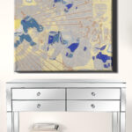 30" x 40" Multicolor Stretched Canvas Wall Art Decor