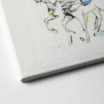 Four Horses Matte Canvas Print Wall Art, 18" x 24" 10 Four Horses Matte Canvas Print Wall Art, 18" x 24"