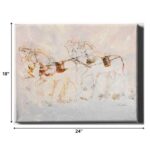 18" x 24" Contemporary Horse Canvas Wall Art