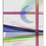 Night Rainbow Matte Canvas Wall Art – Contemporary Vertical Design