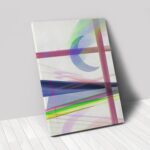 Night Rainbow Matte Canvas Wall Art – Contemporary Vertical Design