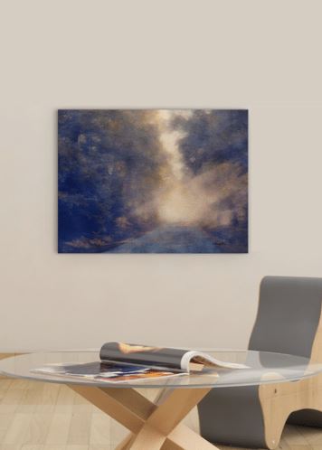 36” Contemporary Multicolor Wrapped Canvas Wall Art Decor 5 36” Contemporary Multicolor Wrapped Canvas Wall Art Decor - Image 5
