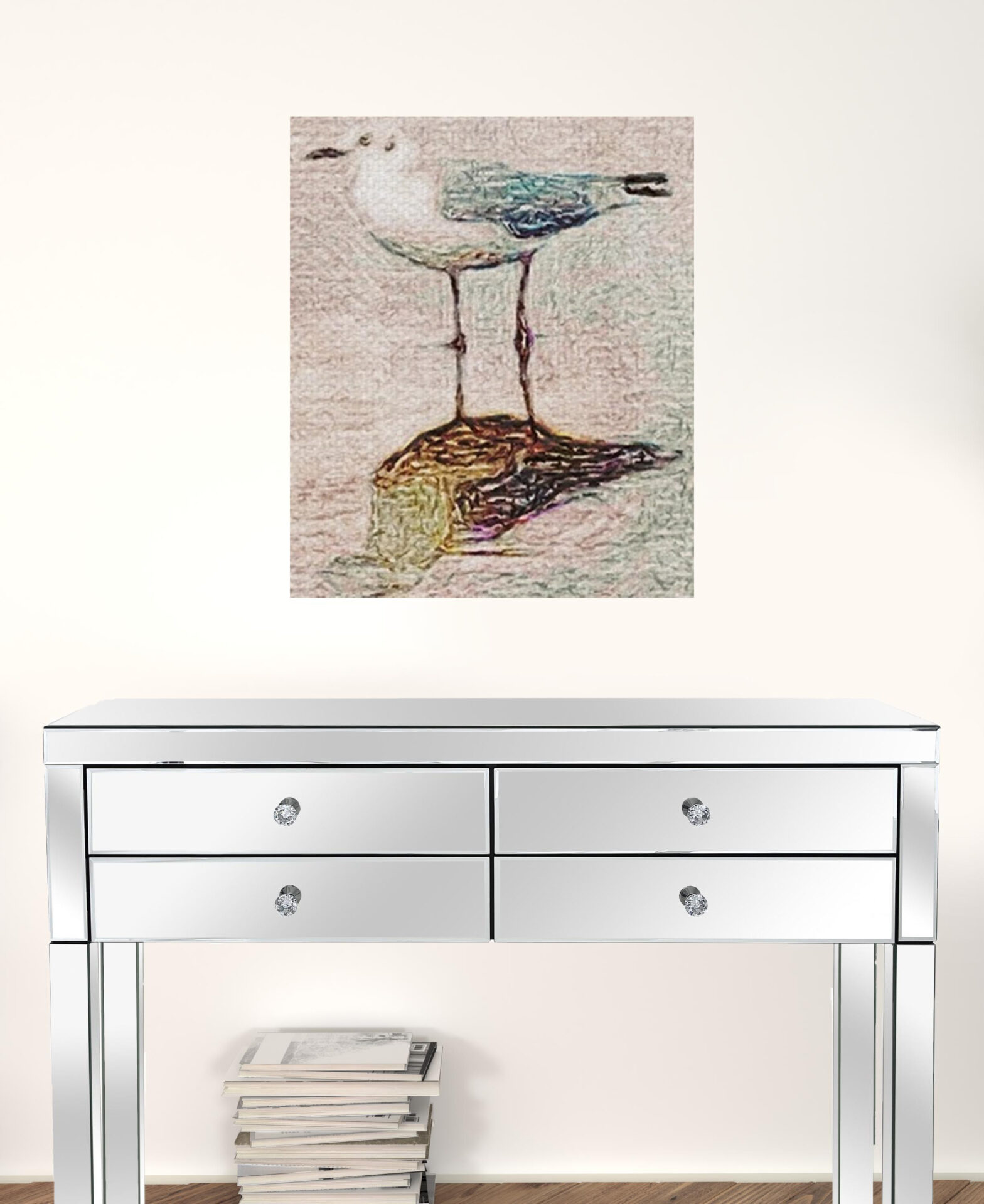 Seagulls Matte Canvas Wall Art, 24" x 18" 2 Seagulls Matte Canvas Wall Art, 24" x 18" - Image 2