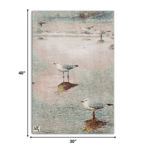 Tropical Seagull Canvas Wall Art - 40" x 30" 7 Tropical Seagull Canvas Wall Art - 40" x 30" - Image 7