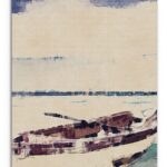 Sail Away Matte Canvas Wrapped Boat Wall Art Decor