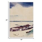 Sail Away Matte Canvas Wrapped Boat Wall Art Decor