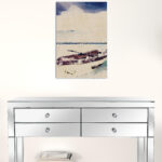 Sail Away Matte Canvas Wrapped Boat Wall Art Decor