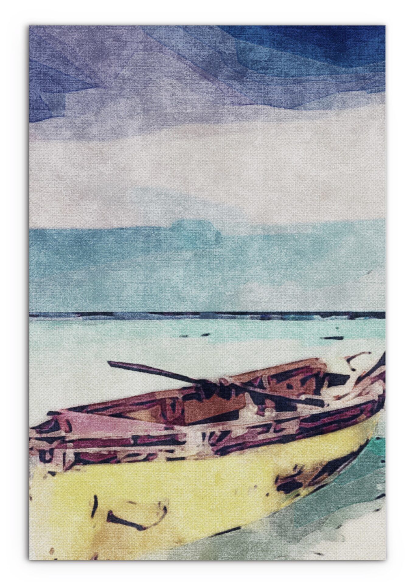 Sail Away Matte Canvas Boat Wall Art, 24" x 18" 1 Sail Away Matte Canvas Boat Wall Art, 24" x 18"