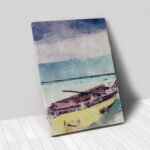 Sail Away Matte Canvas Boat Wall Art, 24" x 18" 12 Sail Away Matte Canvas Boat Wall Art, 24" x 18"