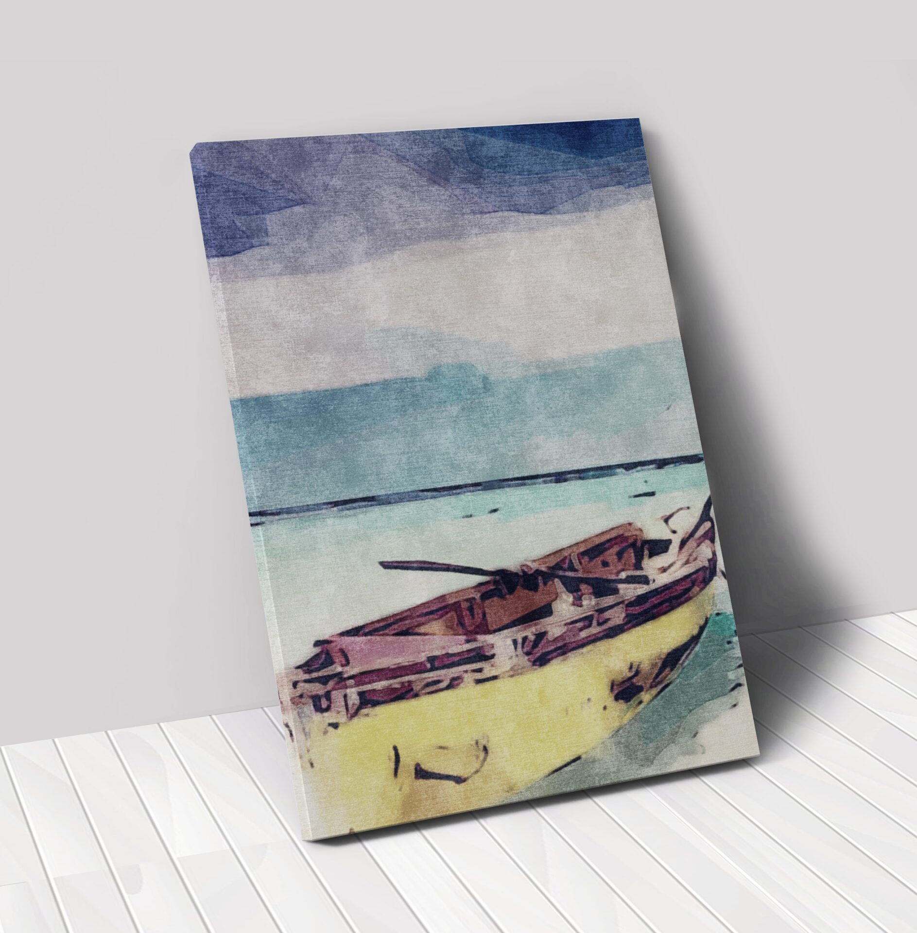 Sail Away Matte Canvas Boat Wall Art, 24" x 18" 5 Sail Away Matte Canvas Boat Wall Art, 24" x 18" - Image 5