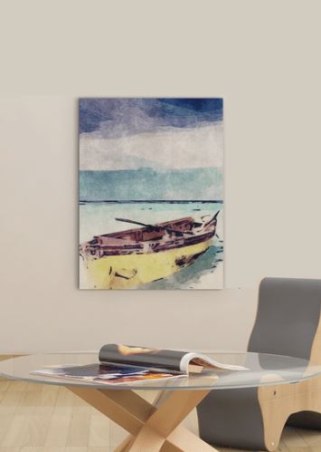 Sail Away Matte Canvas Boat Wall Art, 24" x 18" 6 Sail Away Matte Canvas Boat Wall Art, 24" x 18" - Image 6