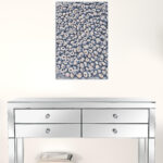 18” Vertical Seashell Canvas Wall Art – Contemporary Decor