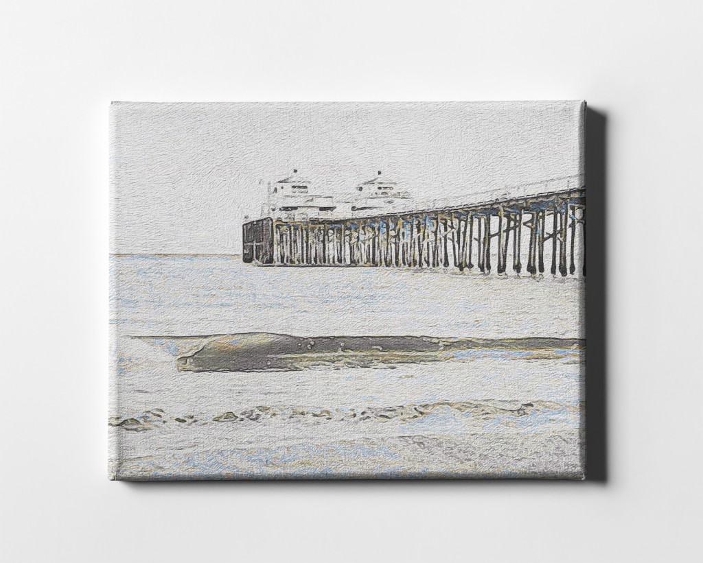The Pier Matte Canvas Wall Art - 18" x 24" 1 The Pier Matte Canvas Wall Art - 18" x 24"