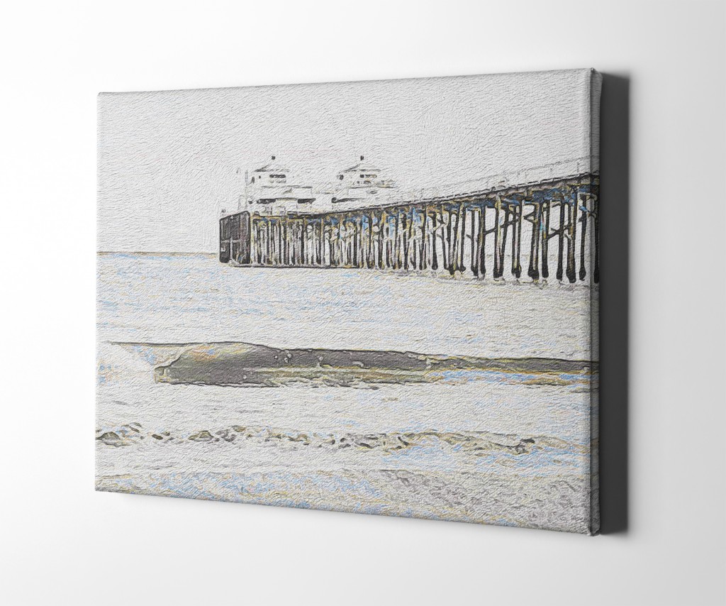 The Pier Matte Canvas Wall Art - 18" x 24" 2 The Pier Matte Canvas Wall Art - 18" x 24" - Image 2