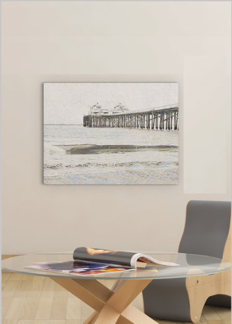 The Pier Matte Canvas Wall Art - 18" x 24" 5 The Pier Matte Canvas Wall Art - 18" x 24" - Image 5