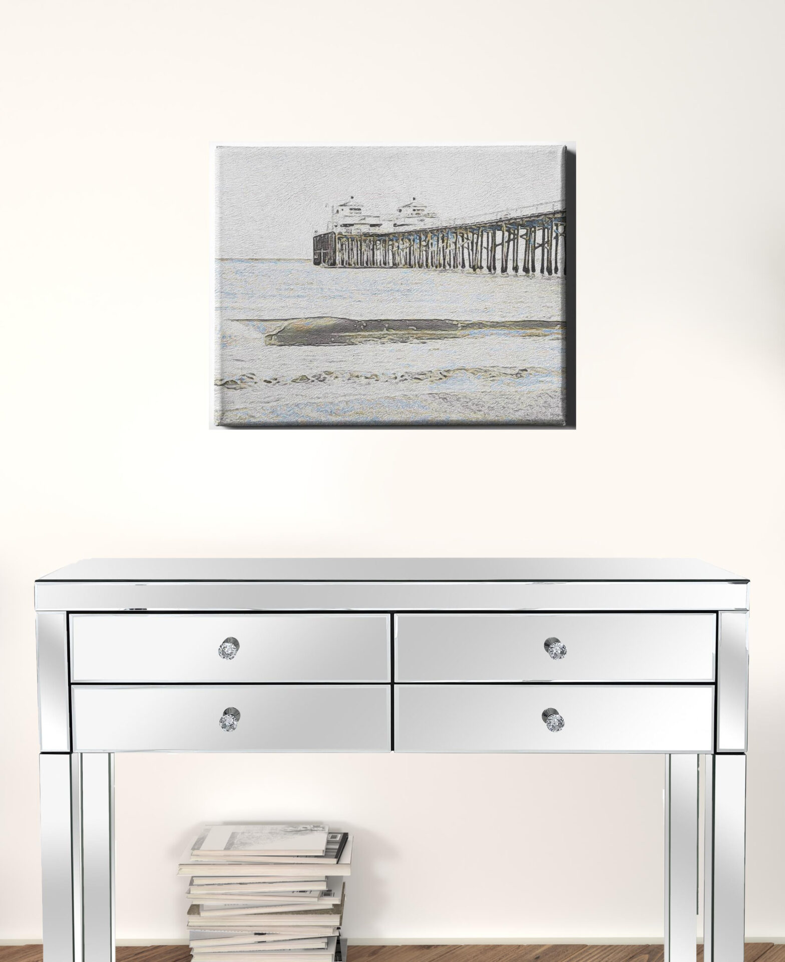 The Pier Matte Canvas Wall Art - 18" x 24" 3 The Pier Matte Canvas Wall Art - 18" x 24" - Image 3