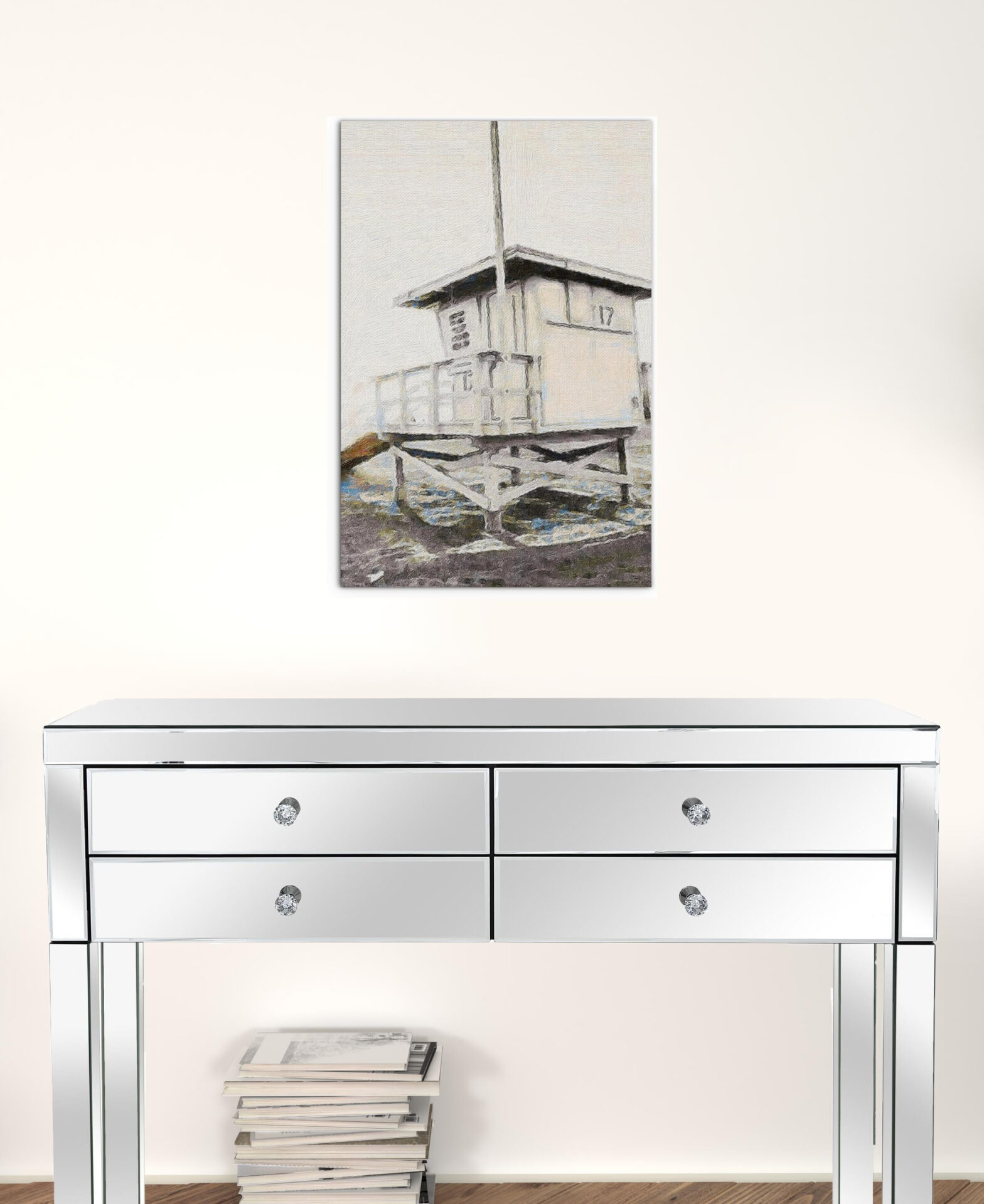 On Watch Matte Canvas Wall Art - Contemporary Vertical Design 2 On Watch Matte Canvas Wall Art - Contemporary Vertical Design - Image 2