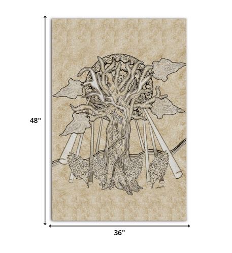 48” Contemporary Multicolor Tree Canvas Wall Art Decor 6 48” Contemporary Multicolor Tree Canvas Wall Art Decor - Image 6