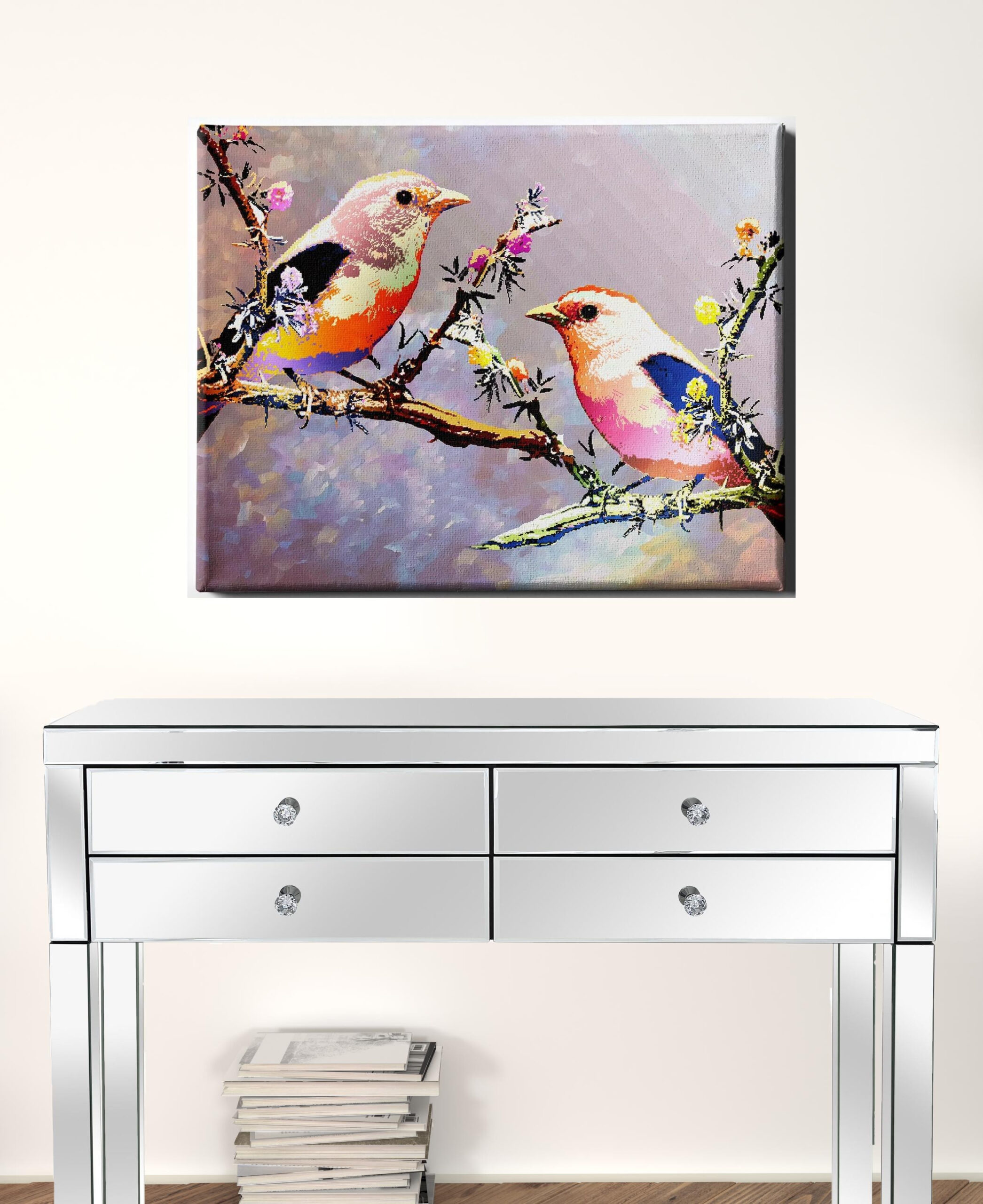Bird-Inspired Wrapped Canvas Wall Art - 24" x 36" 2 Bird-Inspired Wrapped Canvas Wall Art - 24" x 36" - Image 2
