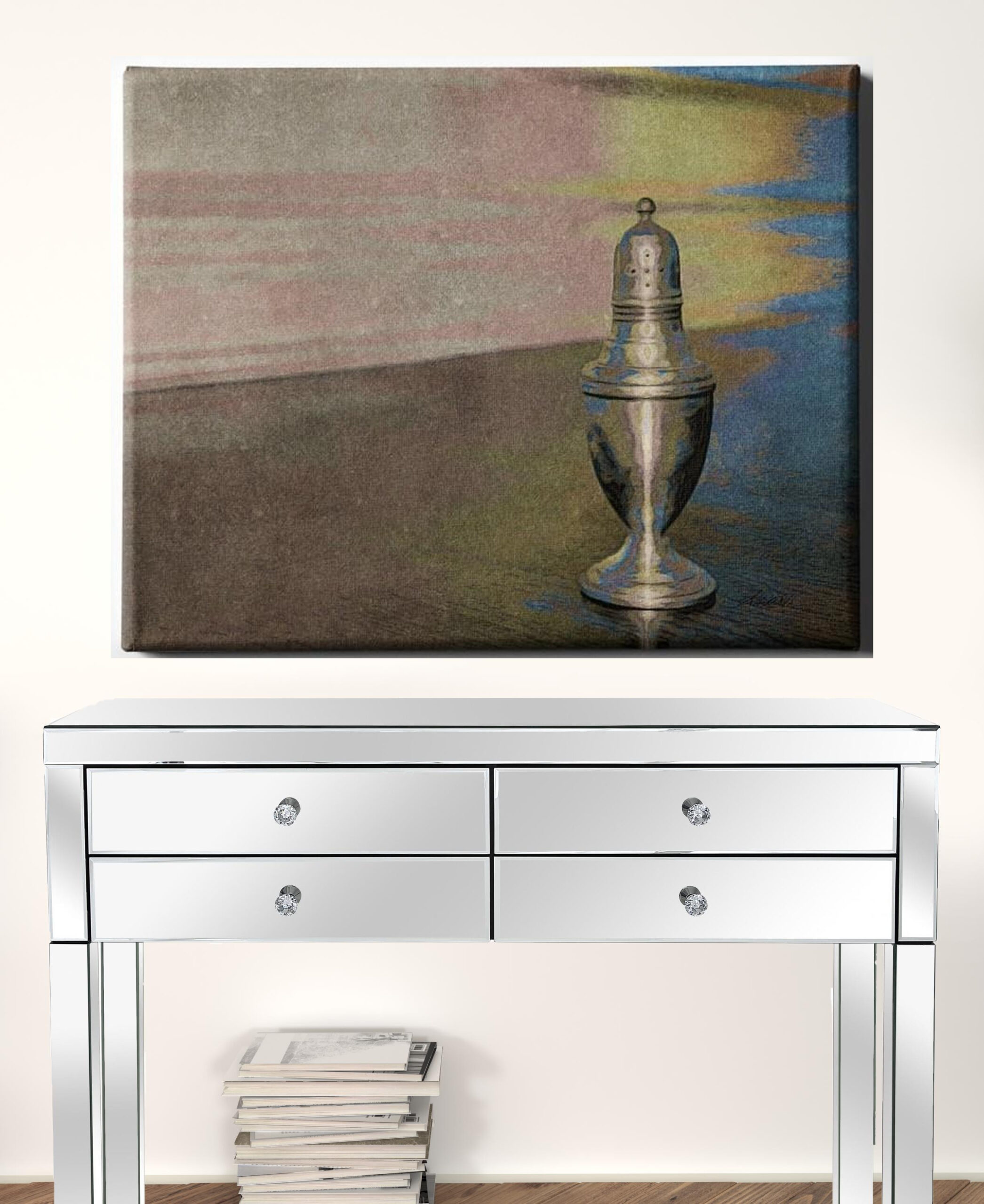30” Contemporary Acrylic Drinkware Canvas Wall Art 2 30” Contemporary Acrylic Drinkware Canvas Wall Art - Image 2