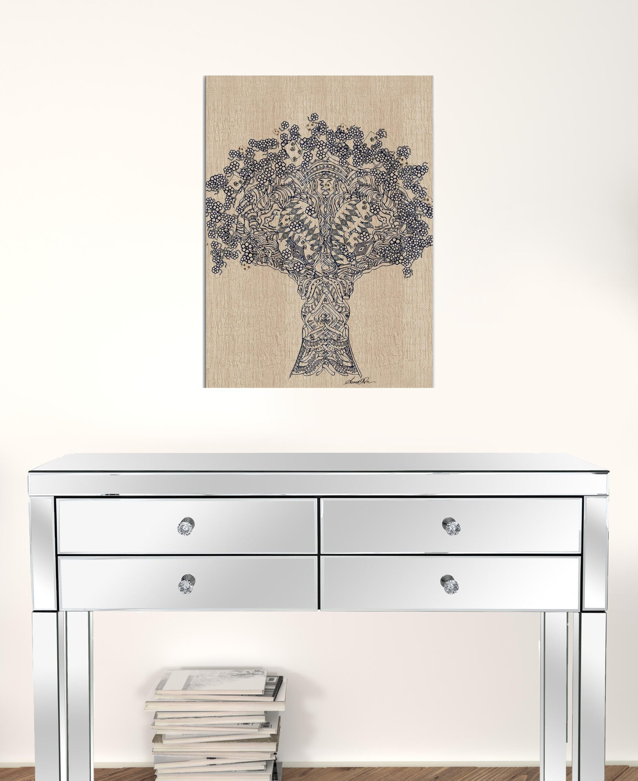 24” Contemporary Tree Canvas Wall Art for Stylish Decor 2 24” Contemporary Tree Canvas Wall Art for Stylish Decor - Image 2
