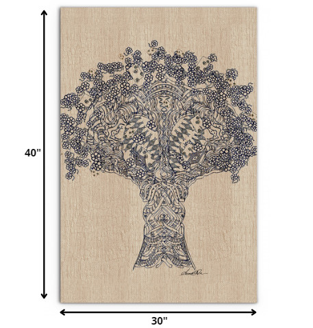 40” Contemporary Vertical Canvas Wall Art – Trees Design 6 40” Contemporary Vertical Canvas Wall Art – Trees Design - Image 6