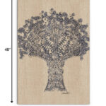 48” Vertical Contemporary Canvas Wall Art with Tree Design 12 48” Vertical Contemporary Canvas Wall Art with Tree Design