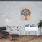 48” Vertical Contemporary Canvas Wall Art with Tree Design 8 48” Vertical Contemporary Canvas Wall Art with Tree Design