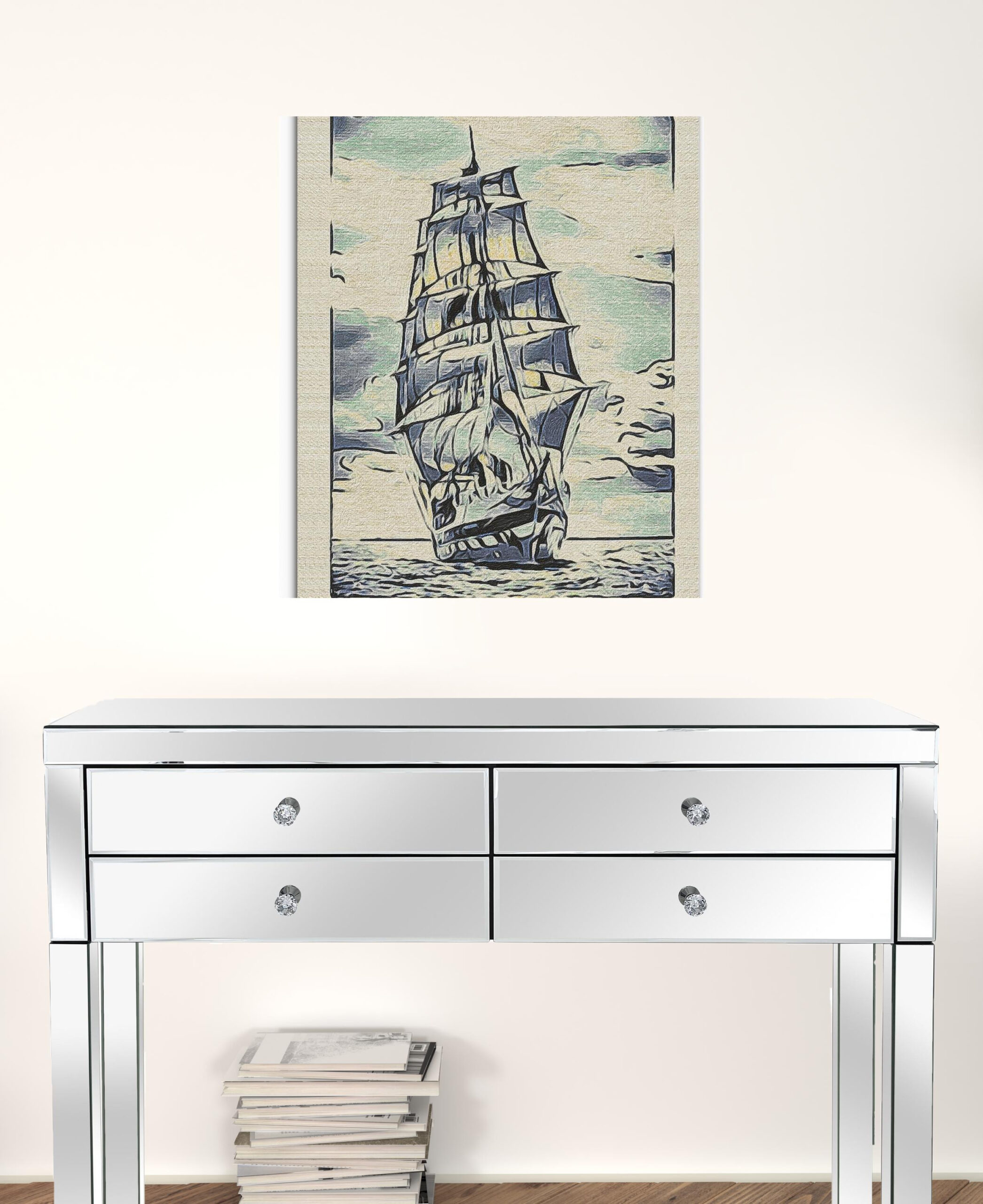 Wrapped Canvas Wall Art – Contemporary Acrylic Design 2 Wrapped Canvas Wall Art – Contemporary Acrylic Design - Image 2