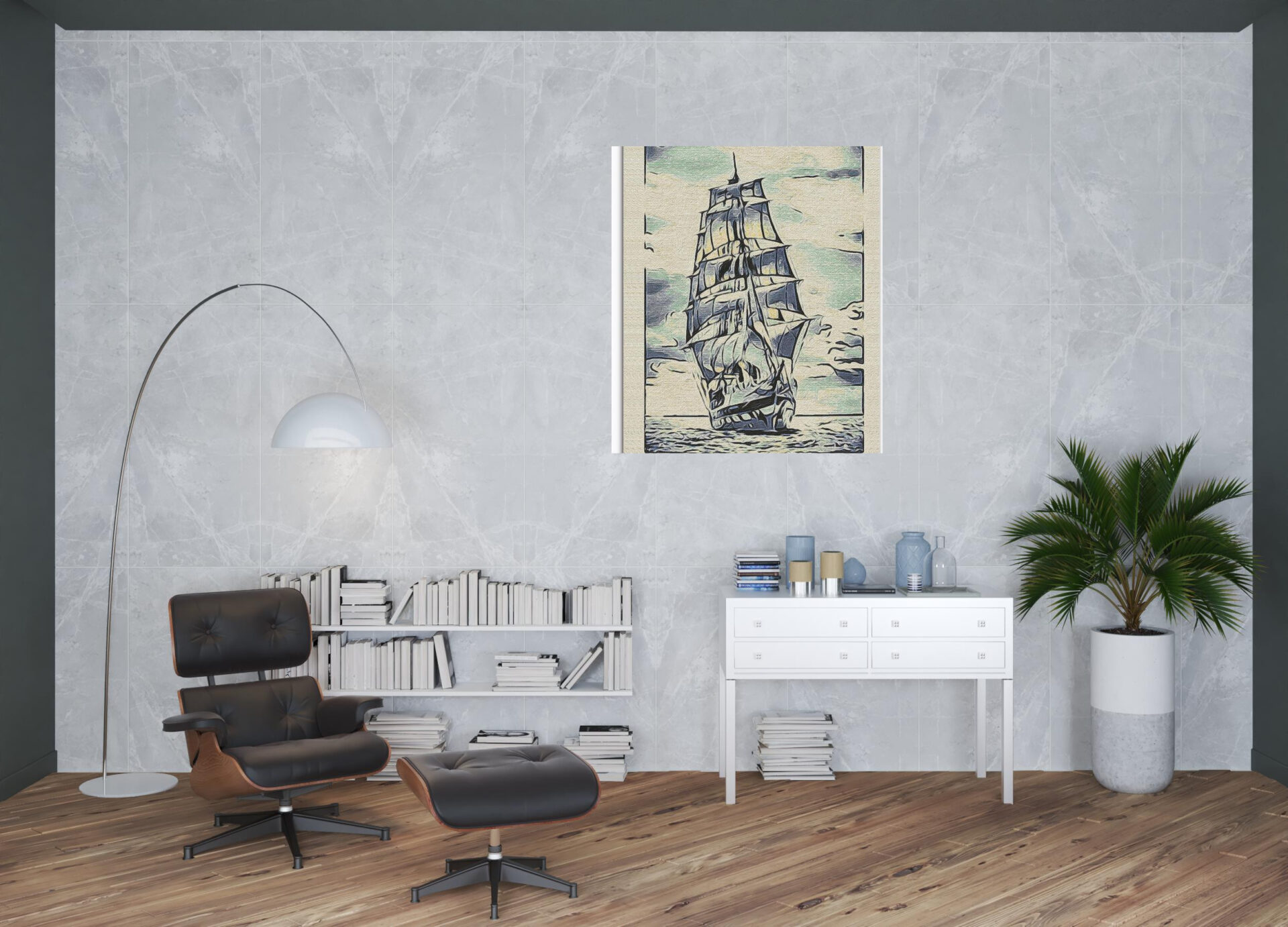 48” Contemporary Vertical Canvas Wall Art for Stylish Decor 2 48” Contemporary Vertical Canvas Wall Art for Stylish Decor - Image 2