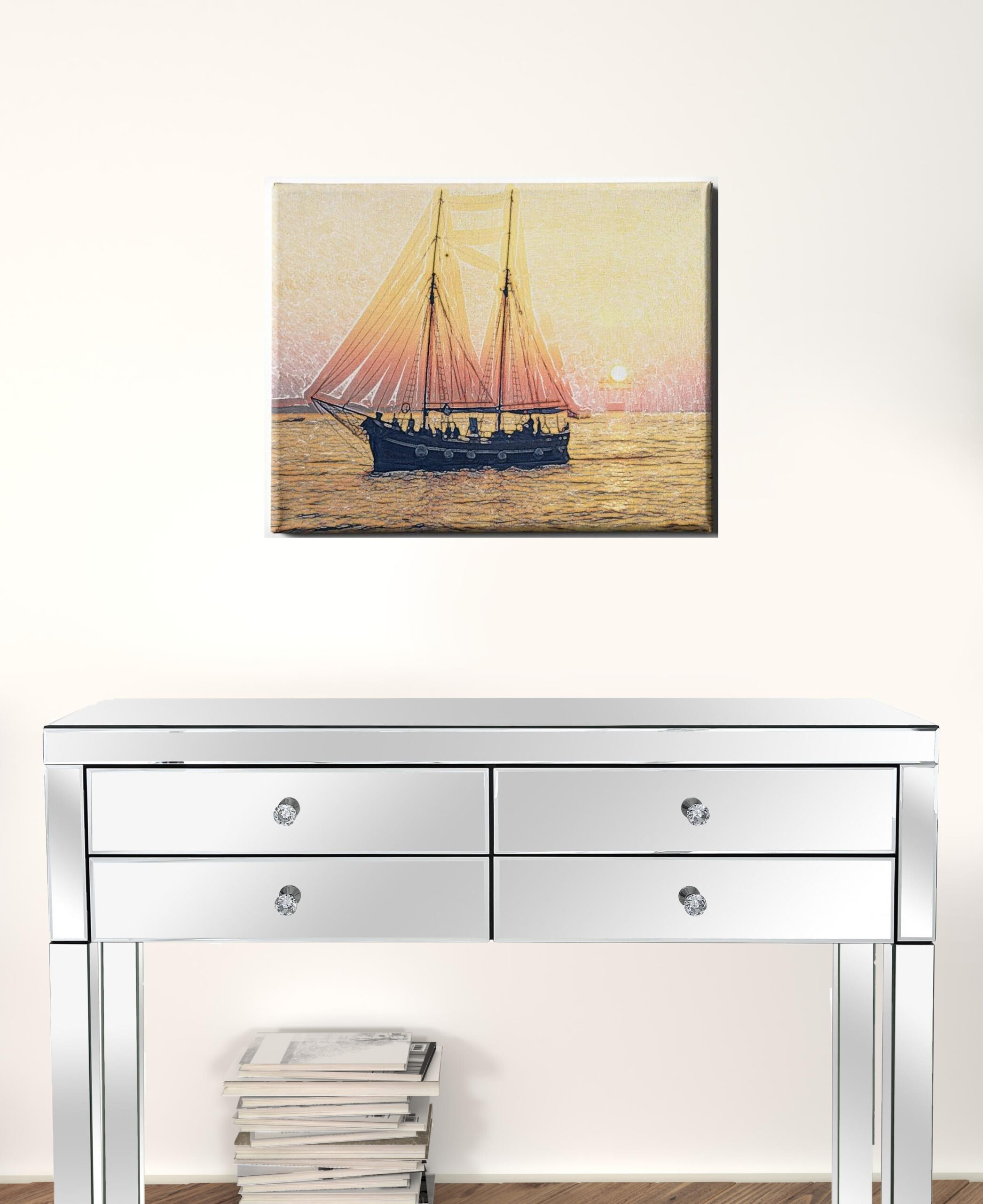 18” x 24” Boat Canvas Wall Art – Transportation Theme 3 18” x 24” Boat Canvas Wall Art – Transportation Theme - Image 3