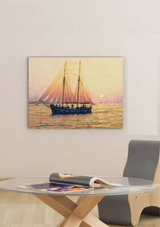 24" x 36" Boat Transportation Canvas Wall Art 5 24" x 36" Boat Transportation Canvas Wall Art - Image 5