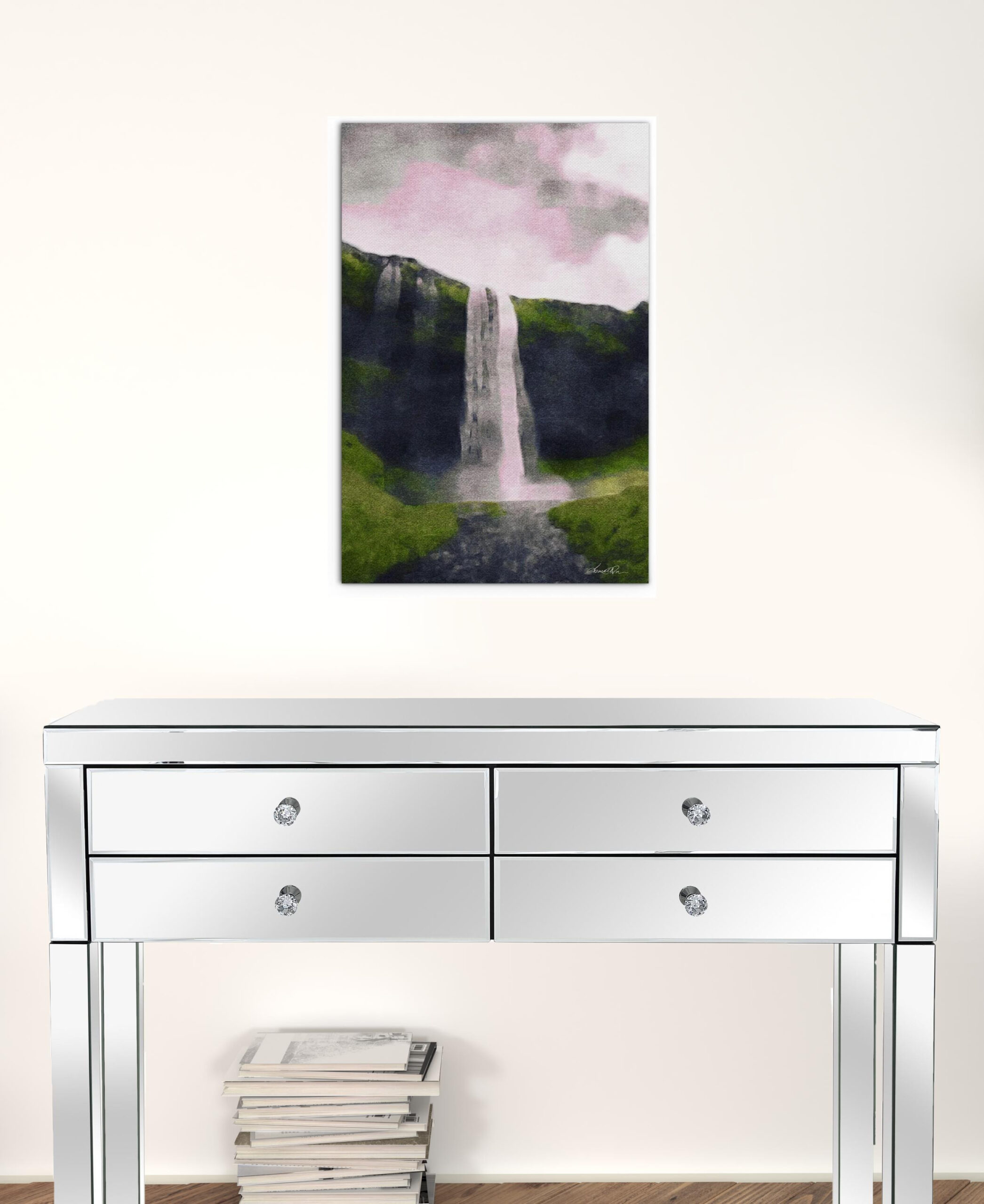 24” Contemporary Vertical Wrapped Canvas Wall Art Decor 2 24” Contemporary Vertical Wrapped Canvas Wall Art Decor - Image 2