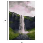 24” Contemporary Vertical Wrapped Canvas Wall Art Decor 12 24” Contemporary Vertical Wrapped Canvas Wall Art Decor