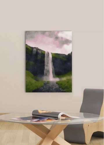 24” Contemporary Vertical Wrapped Canvas Wall Art Decor 5 24” Contemporary Vertical Wrapped Canvas Wall Art Decor - Image 5