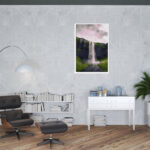 48-Inch Vertical Wrapped Canvas Wall Art With Acrylic Design 8 48-Inch Vertical Wrapped Canvas Wall Art With Acrylic Design