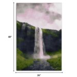 48-Inch Vertical Wrapped Canvas Wall Art With Acrylic Design 12 48-Inch Vertical Wrapped Canvas Wall Art With Acrylic Design