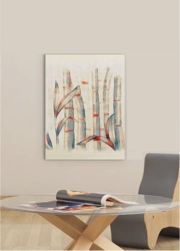18-Inch x 24-Inch Modern Bamboo Canvas Wall Art 5 18-Inch x 24-Inch Modern Bamboo Canvas Wall Art - Image 5
