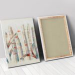 60 Inch Contemporary Stretched Canvas Wall Art Decor