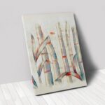 60 Inch Contemporary Stretched Canvas Wall Art Decor