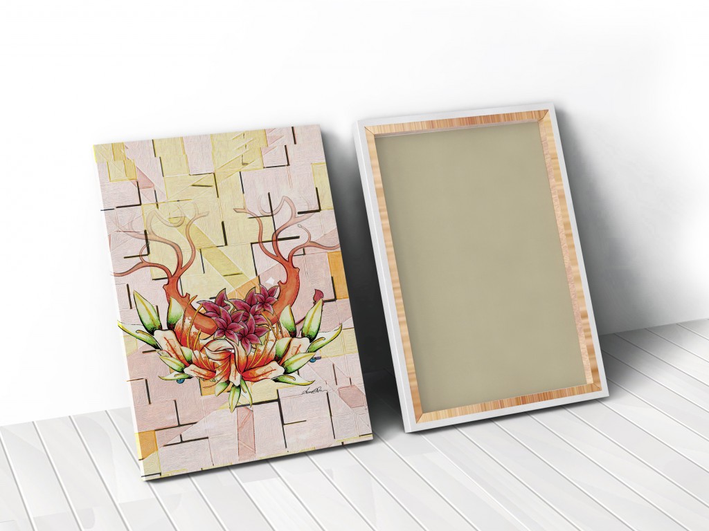 18-Inch x 24-Inch Contemporary Orchid Canvas Wall Art 4 18-Inch x 24-Inch Contemporary Orchid Canvas Wall Art - Image 4